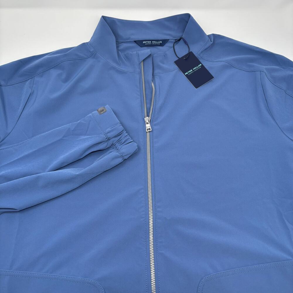 Peter Millar Crown Crafted XL Ocean Blue Contour‎ Full Zip Jacket MS25XZ09 NWT